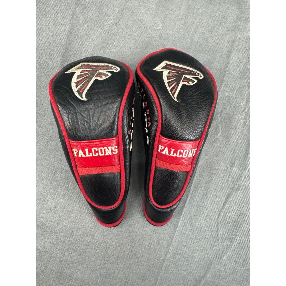 Atlanta Falcons NFL Golf Club Headcovers Black Red Embroidered Logo